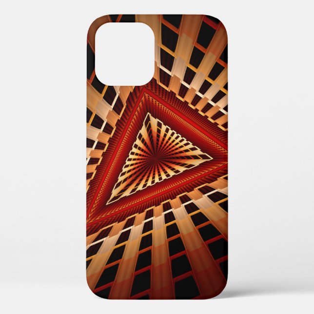 Funda De Case-Mate Para iPhone Diseño gráfico fractal moderno de 3D Fantasy Netwo (Reverso )