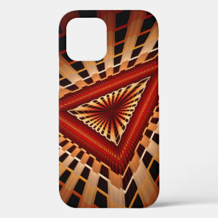 Funda Para iPhone 12 Diseño gráfico fractal moderno de red de fantasía