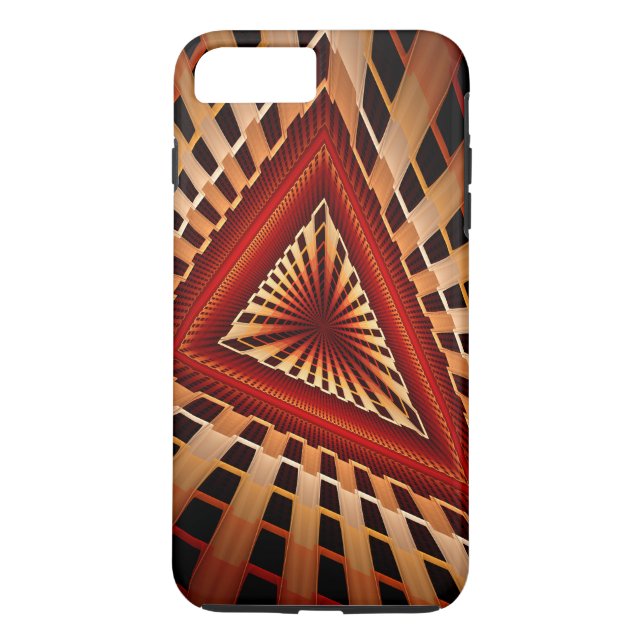 Funda De Case-Mate Para iPhone Diseño gráfico moderno de fractal de red de fantas (Reverso)