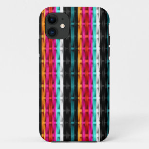 Funda Para iPhone 11 Diseño gráfico retro colorido de mimbre
