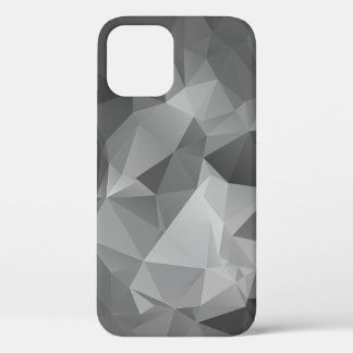 Funda Para iPhone 12 Diseño Gris Resumen Pirámide Art Funda-Mate iPhone