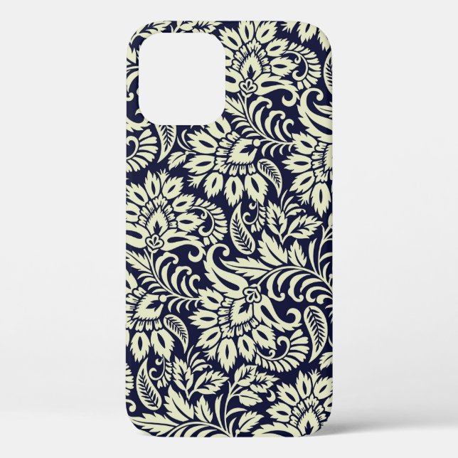 Funda De Case-Mate Para iPhone Diseño indio de cosecha de flores (Reverso )