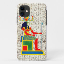 Funda Para iPhone 11 Diseño jeroglífico de Dios de la Antigua Egipto