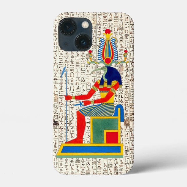 Funda De Case-Mate Para iPhone Diseño jeroglífico de Dios de la Antigua Egipto (Reverso )