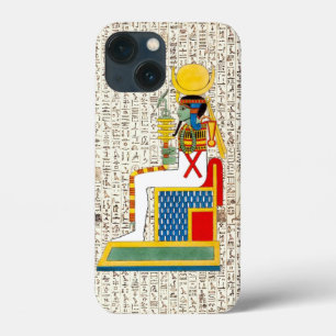 Funda Para iPhone 13 Mini Diseño jeroglífico de la diosa de Dios de Egipto