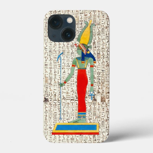 Funda De Case-Mate Para iPhone Diseño jeroglífico de las antiguas diosas egipcias (Reverso )