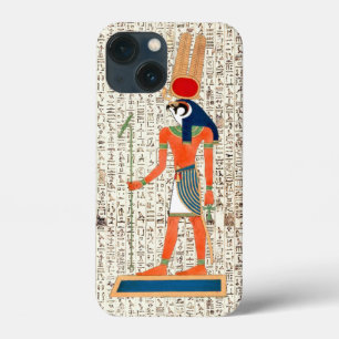 Funda Para iPhone 13 Mini Diseño jeroglífico del antiguo Dios Egipcio Horus