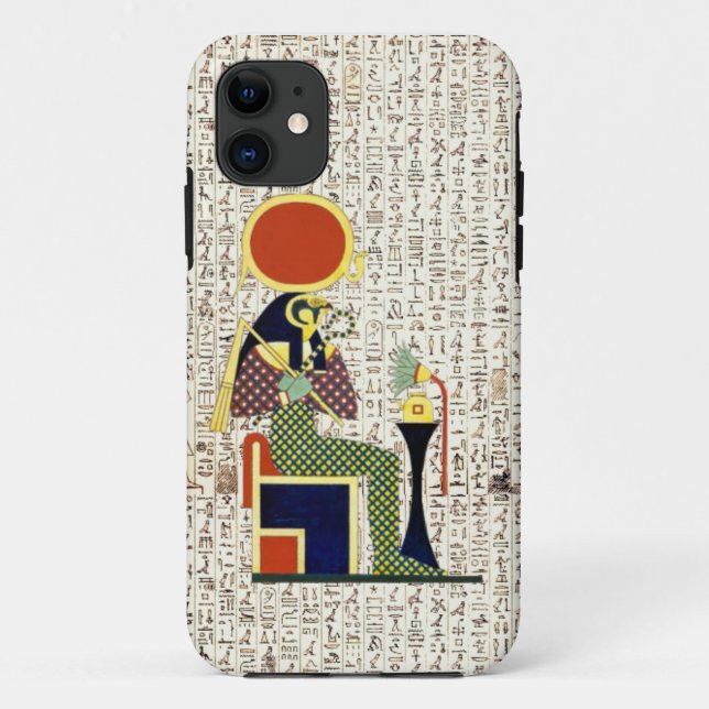 Funda De Case-Mate Para iPhone Diseño jeroglífico del antiguo Dios Egipcio Horus (Reverso)