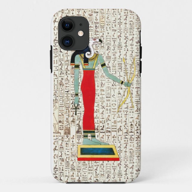 Funda De Case-Mate Para iPhone Diseño jeroglífico del Dios Antiguo Egipcio (Reverso)