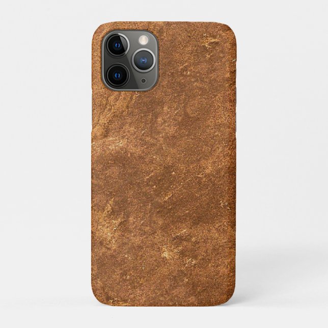 Funda De Case-Mate Para iPhone Diseño marrón de arenisca (Reverso)