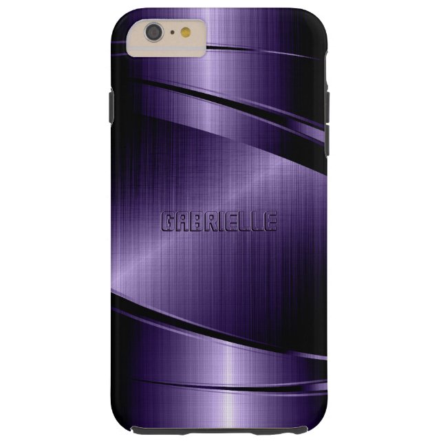 Funda De Case-Mate Para iPhone Diseño Metálico Purple Shiny (Reverso)