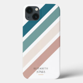 Funda Para iPhone 13 Diseño minimalista en tonos pastel