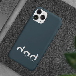 Funda Para iPhone 13 Diseño moderno y simple de papá con nombres de niñ