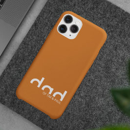Funda Para iPhone 13 Diseño moderno y simple de papá con nombres de niñ