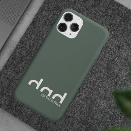 Funda Para iPhone 13 Diseño moderno y simple de papá con nombres de niñ