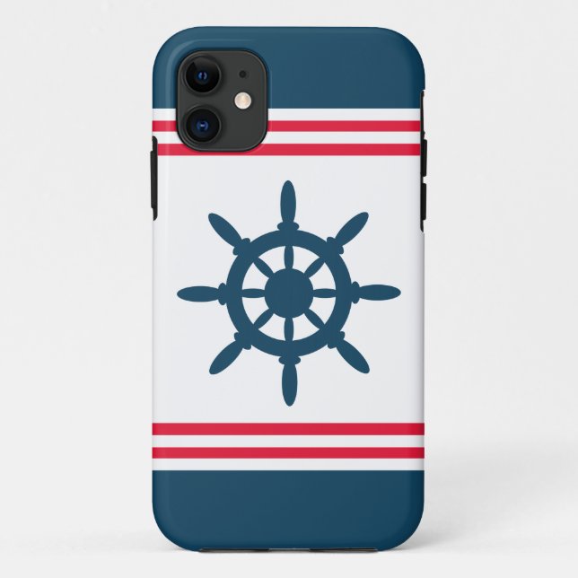 Funda De Case-Mate Para iPhone Diseño náutico (Reverso)