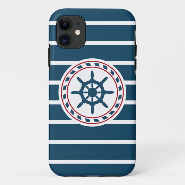 Funda De Case-Mate Para iPhone Diseño náutico (Reverso)