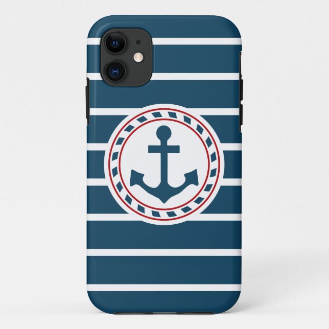 Funda De Case-Mate Para iPhone Diseño náutico (Reverso)
