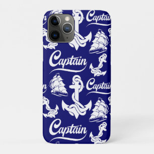 Funda Para iPhone 11 Pro Diseño Náutico Ancla Barco de Vela Capitán