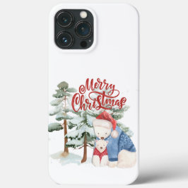 Funda Para iPhone 13 Pro Max Diseño Navideño Adorable