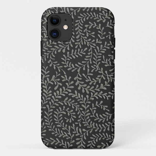 Funda De Case-Mate Para iPhone Diseño negro bloqueado (Reverso)