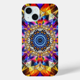 Funda Para iPhone 15 Diseño Neon Kaleidoscope