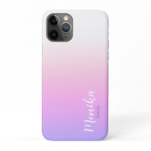 Diseño ombre violeta y rosa