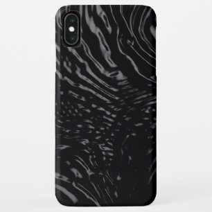 Funda Para iPhone XS Max Diseño ondulado de agua negra
