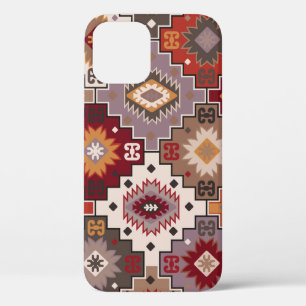 Funda Para iPhone 12 Diseño original de alfombra persa, textura tribal.