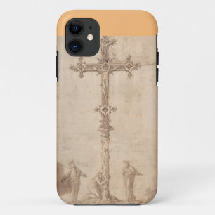 Funda Para iPhone 11 Diseño para un Crucifijo con la Virgen María