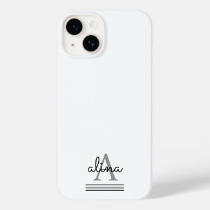 Funda Para iPhone 14 De Case-Mate Diseño personalizado simple Monograma