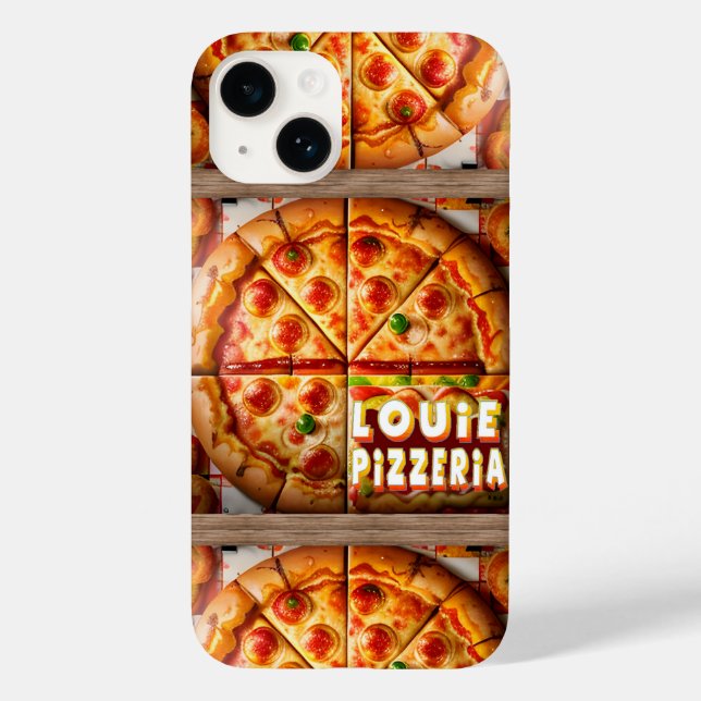 Funda De Case-Mate Para iPhone Diseño Pizza Pizzeria (Reverso )