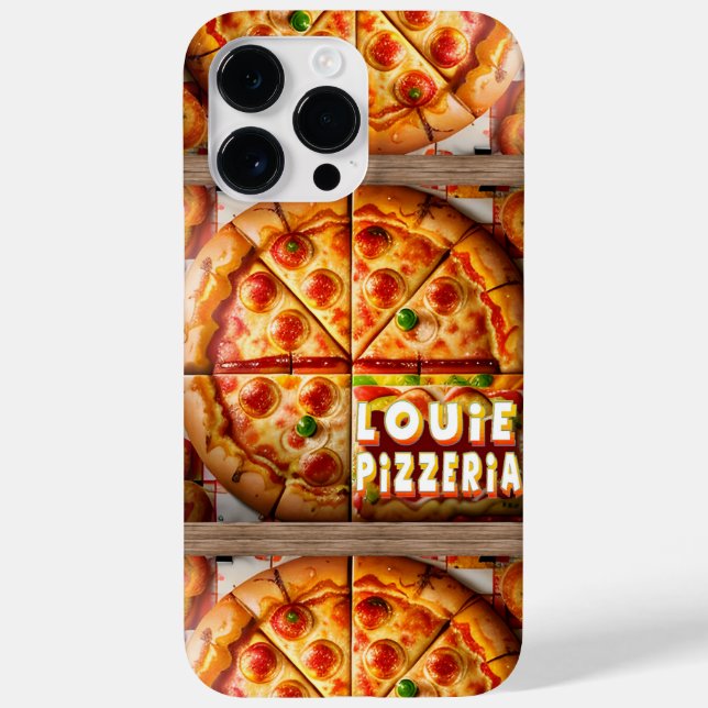 Funda De Case-Mate Para iPhone Diseño Pizza Pizzeria (Reverso)