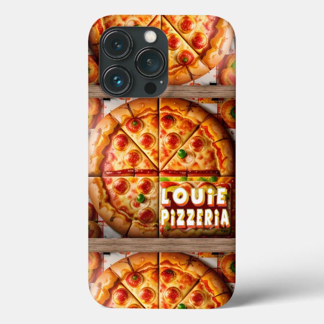 Funda De Case-Mate Para iPhone Diseño Pizza Pizzeria (Reverso )
