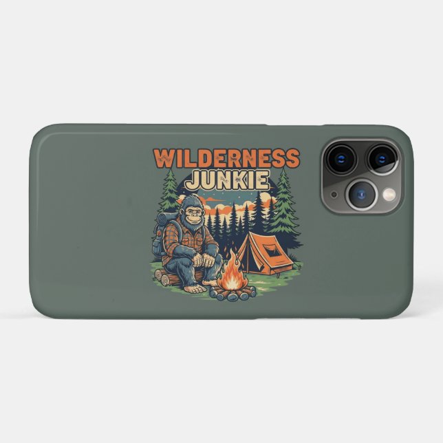 Funda De Case-Mate Para iPhone Diseño retro bigfoot wilderkie (Reverso (horizontal))