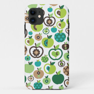 Funda Para iPhone 11 Diseño retro lindo del estampado de plores de la