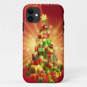 title_seo2 Diseño rojo del árbol del regalo de las Felices