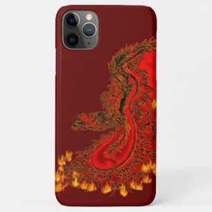 Funda Para iPhone 11 Pro Max Diseño rojo y dorado de China Dragon