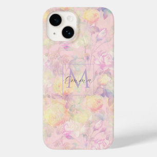 Funda Para iPhone 14 De Case-Mate Diseño rosa floral de rosas blancas amarillas mági