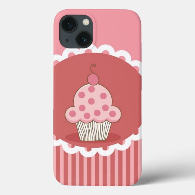 Funda De Case-Mate Para iPhone Diseño rosado de la magdalena (Reverso)