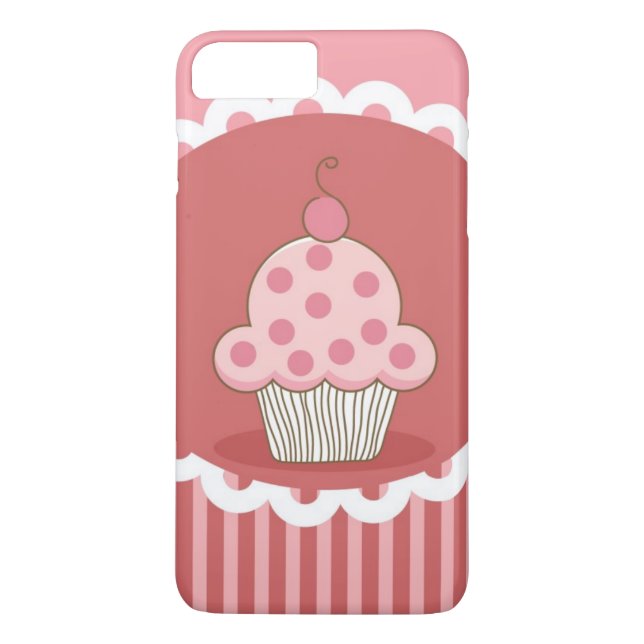 Funda De Case-Mate Para iPhone Diseño rosado de la magdalena (Reverso)