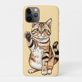 Funda Para iPhone 11 Pro Diseño simple lindo hombre amante de los gatos