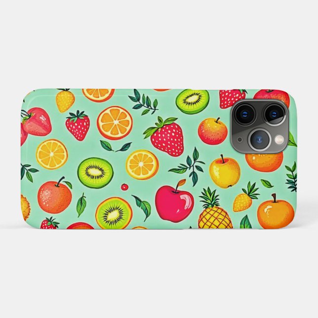 Funda De Case-Mate Para iPhone Diseño sin inconvenientes para la fruta de verano (Reverso (horizontal))