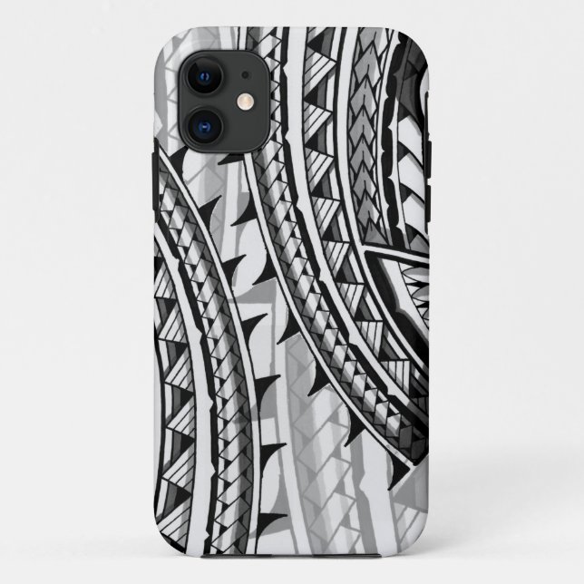 Funda De Case-Mate Para iPhone Diseño/tatuaje tribales polinesios tradicionales (Reverso)