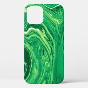 Funda Para iPhone 12 Diseño textil mixto creativo verde brillante. Grun