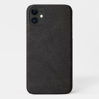 Funda Para iPhone 11 Diseño texturizado de cuero negro