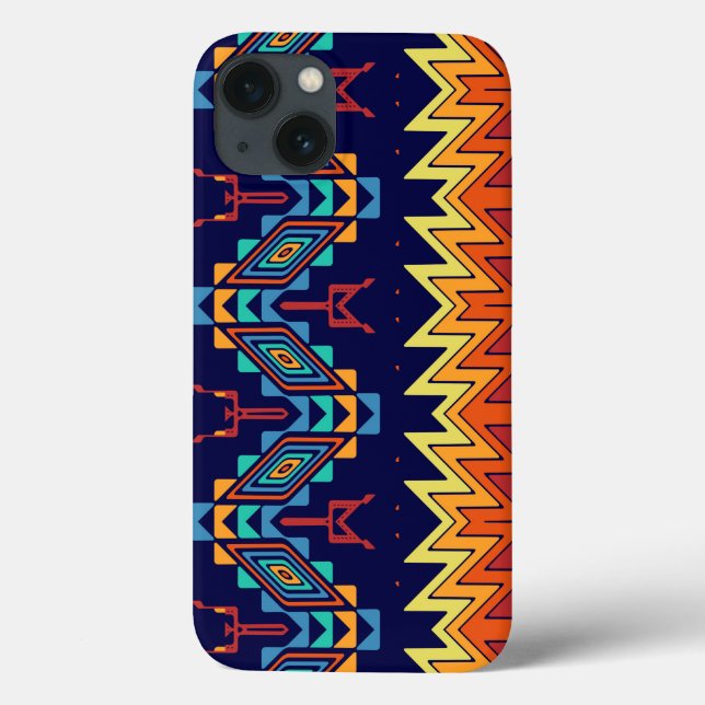 Funda De Case-Mate Para iPhone Diseño tribal abstracto (Reverso)