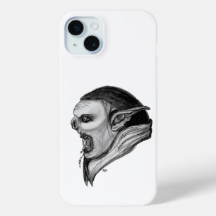 Funda Para iPhone 15 Mini Diseño Troll Blanco y Negro