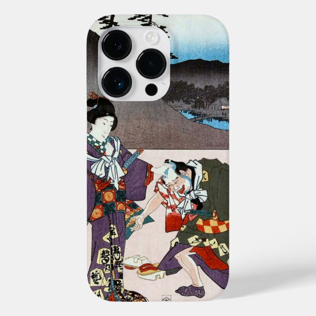 Funda De Case-Mate Para iPhone Diseño Ukiyo-e 315 clásico japonés de Guay (Reverso )