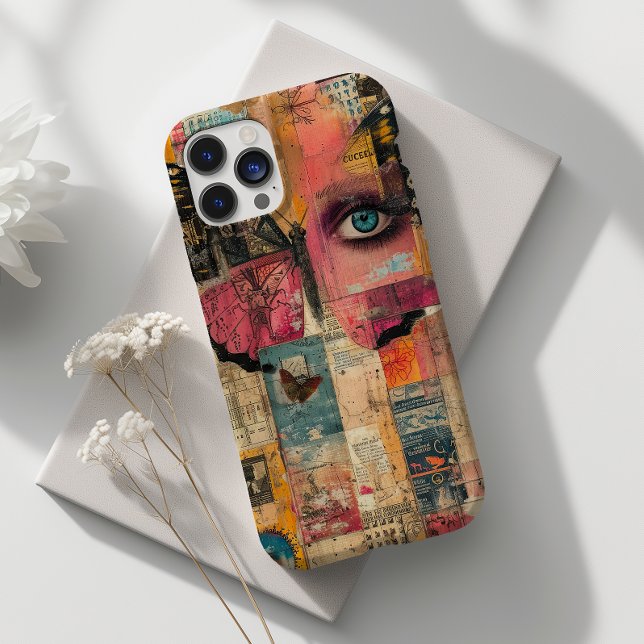 Funda De Case-Mate Para iPhone Diseño único de collage y mariposa (Subido por el creador)